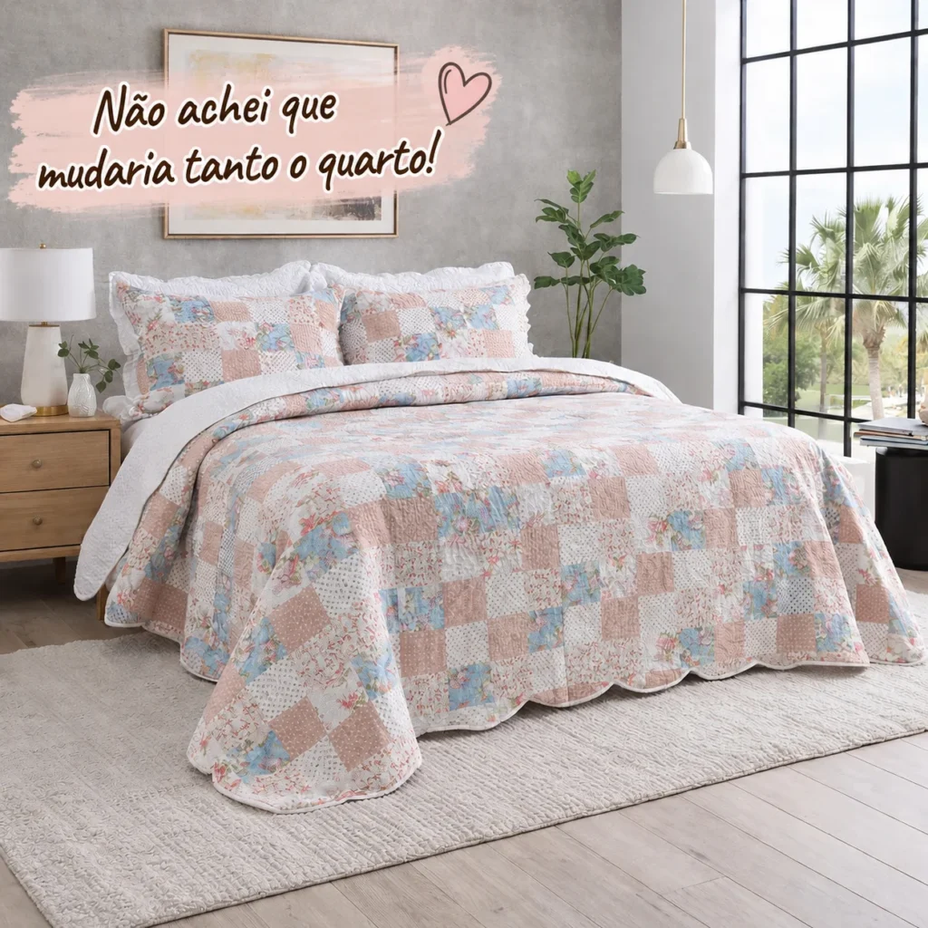 cobre leito patchwork floral queen decorativo macio com porta travesseiros