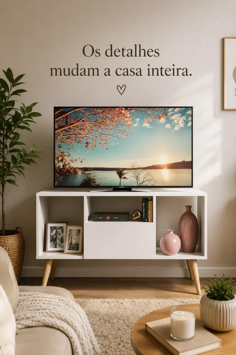 Rack para TV Retrô que Valoriza a Sala